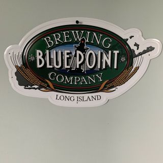 Blue Point Brewing Co Long Island Metal Tin Sign Bar Mancave