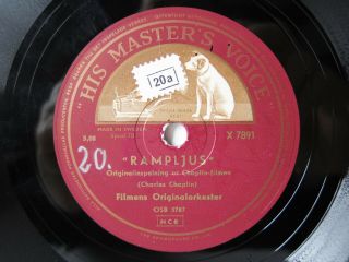 78rpm CHARLIE CHAPLIN SINGING HIS ONLY VOCAL 78 RECORD 2