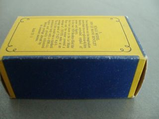 MATCHBOX YESTERYEAR Y - 5 LE MANS BENTLEY 1958 TYPE C BOX ONLY LESNEY 2