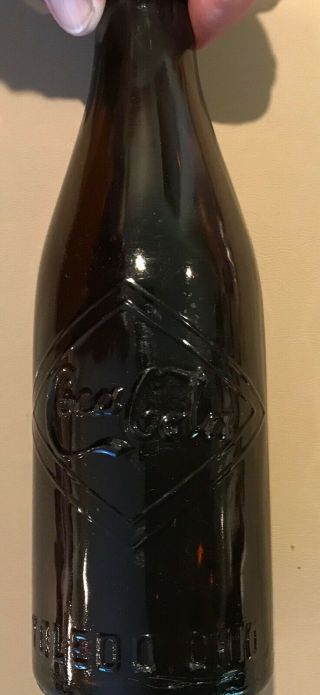 Amber Diamond Coca Cola glass bottle - Toledo,  OH 3