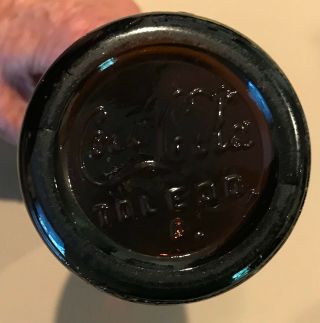Amber Diamond Coca Cola glass bottle - Toledo,  OH 4