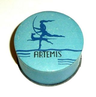 Vintage Artemis Face Powder Box Poudre Full,  Rachel 1,  Nos Art Deco