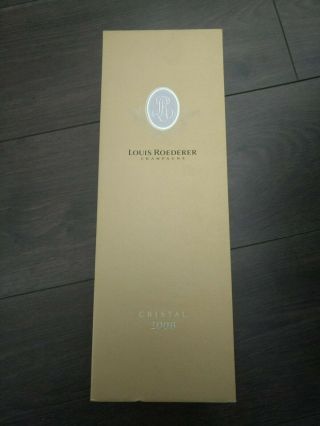 Louis Roederer Cristal Champagne 2008 Empty Bottle And Gift Box 3