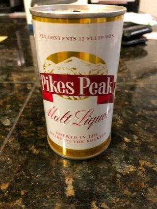 Pikes Peak Malt Liquor - Walter Brewing.  Top Opened.
