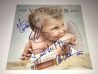 Van Halen 1984 Vinyl Record Signed ? David Lee Roth Eddie Alex Michael Anthony
