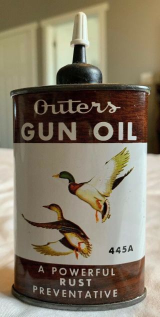 Vintage Outers No.  445 A,  3 Oz.  Gun Oil Can