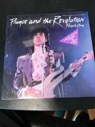 Prince “purple Rain” 1st Us Press 12” Maxi Single Color Wax 1984 Ep