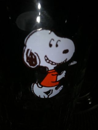 A & W Set of Four 1971 Snoopy Heavy Vintage Glass Mugs,  Rare Collectibles 3