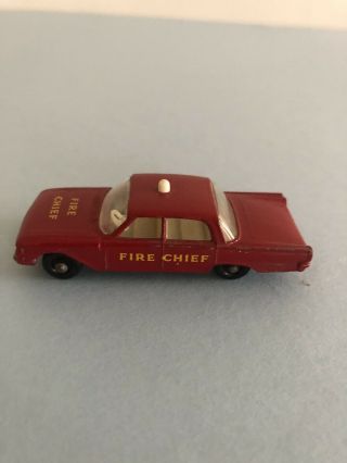 Matchbox Lesney Vintage Fire Chief Ford Fairlane 59 B - 3 1963