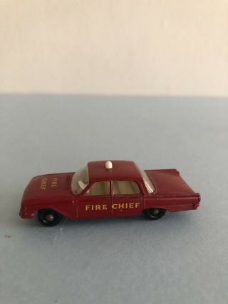 Matchbox lesney vintage Fire Chief Ford Fairlane 59 B - 3 1963 2
