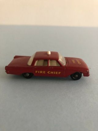 Matchbox lesney vintage Fire Chief Ford Fairlane 59 B - 3 1963 6