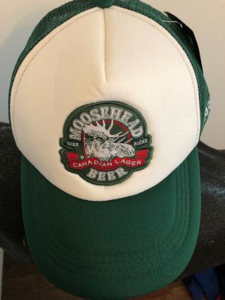 Baseball Hat Cap Moosehead Canadian Lager Beer Trucker Style Adjustable Nwt