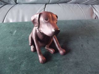 Angie Jestila 2001 Cute Brown Dog Collectible Figurine 6 " H Vgc