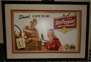 1991 Dr.  Pepper Drink A Bite To Eat Museum Poster
