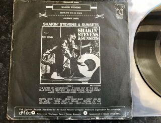 Shakin’ Stevens RARE 7” Single “Lonesome Town” 1974 P/S In 6