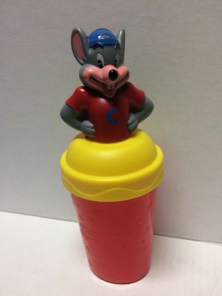 8 1/2 " Chuck E Cheese Restaurant Collectible Cup 2012 Red No Straw