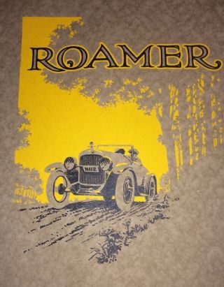 Roamer Barley Motor Car Kalamazoo Mich Streator Ill Cover Design Art 1923 Rare