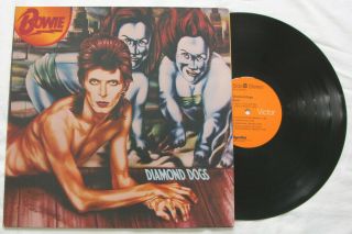David Bowie - Diamond Dogs Orig 1974 Orange Rca Lp Dynaflex Sterling 1st Press Nm