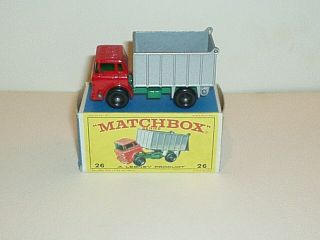 Lesney Matchbox Series No 26 G.  M.  C.  Tipper Truck Mib