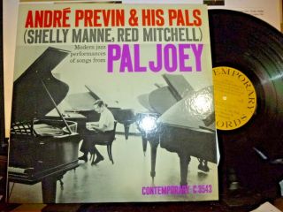 Andre Previn & His Pals Manne,  Mitchell " Pay Joey " Lp Nm/ex Dg Mono Contemporary