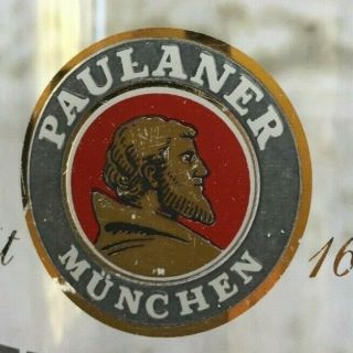 PAULANER MUNCHEN 0.  5L Beer Glass MUNICH GERMANY Brewery 3