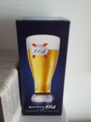 Kronenbourg 1664 t wo Pints Glasses Beer and 20 coasters. 5