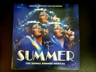 Summer: The Donna Summer Broadway Musical Lp Autographed By Cast,  Playbill