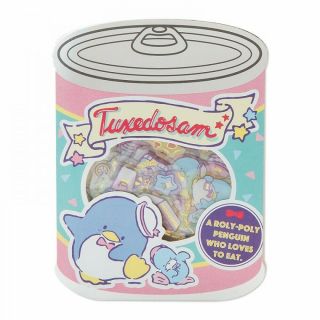 Sanrio Tuxedo Sam Plump Stickers 25 Pieses Packed Cans From Japan F/s