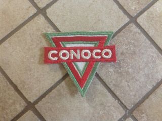 Vintage Nos Gas And Oil Service Station Patch.  Conoco Cool Collectible