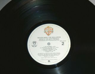 SEX PISTOLS Never Mind the Bollocks,  Here ' s.  VINYL LP record USA album NEAR 2