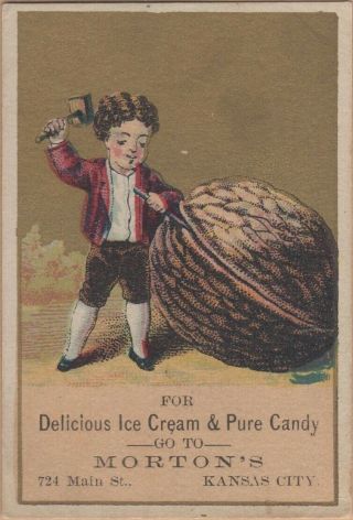 Small Victorian Trade Card - Morton 