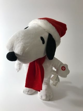 Holiday Dancing & Signing Christmas 12” Snoopy Plush - Peanuts - Perfectly