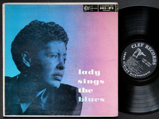 Billie Holiday Lady Sings The Blues Lp Clef Records Mg C - 721 Us 1956 Dg Mono