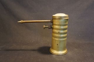 Old Vtg Collectible Eagle Brass Oil Can Oiler Finger Pump 3