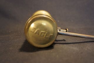 Old Vtg Collectible Eagle Brass Oil Can Oiler Finger Pump 5