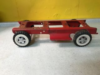 Vintage Tonka 1960 Stake Bed Truck FRAME ONLY Red 2