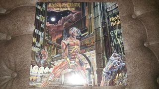 Iron Maiden Somewhere In Time Sj12524 Lp Vinyl Vg