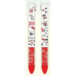Sanrio Hello Kitty Japan Two Color Mimi Pen - Multi Pen Red & Black