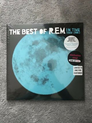 R.  E.  M In Time The Best Of Hmv Limited Blue Double Vinyl 1000 Copies