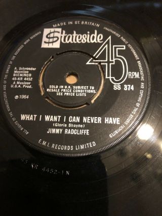 JIMMY RADCLIFFE - LONG AFTER TONIGHT IS ALL OVER - 1965 STATESIDE 374 N/MINT 5