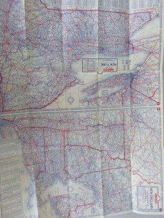1934 England York Jersey road map Amoco oil gas 3