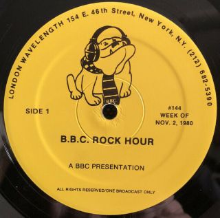 Pat Travers Band Bbc Rock Hour 144 Lp 1980 Live Promo Radio Show