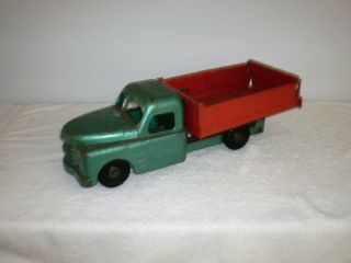 Vintage Structo Stamped Steel Dump Truck - Green/orange - 21 " Long - Fair Cond