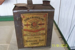 Antique Emil Calman & C0.  1 Gallon Superior Varnishes & Japans