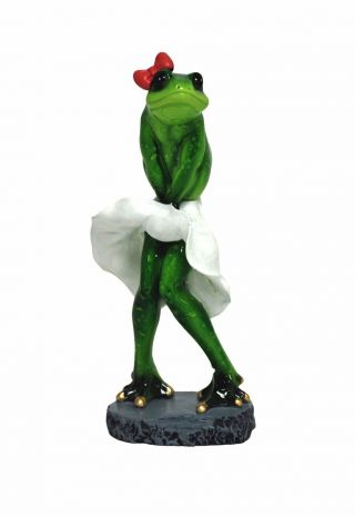 Marilyn Monroe Classic Pose Resin Frog Figurines Statue