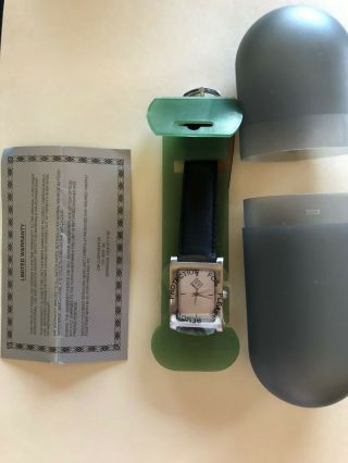Enron Wristwatch,  In Case,  Black Wristband,  Certificate Of
