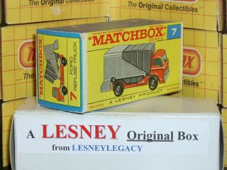 Matchbox Lesney 7c Ford Refuse Truck Type F Empty Box Only 2