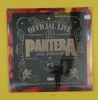 Pantera.  Official Live 101 Proof.  1997 East - West.  1st Issue.  Hype Stiker.