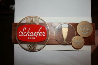 Antique Schaefer Beer 3d Sign