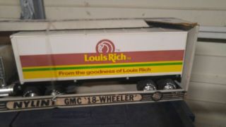 Nylint Pressed Steel GMC 18 wheeler toy truck Louis Rich Semi 3